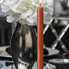 Rusty Pink Taper Candle